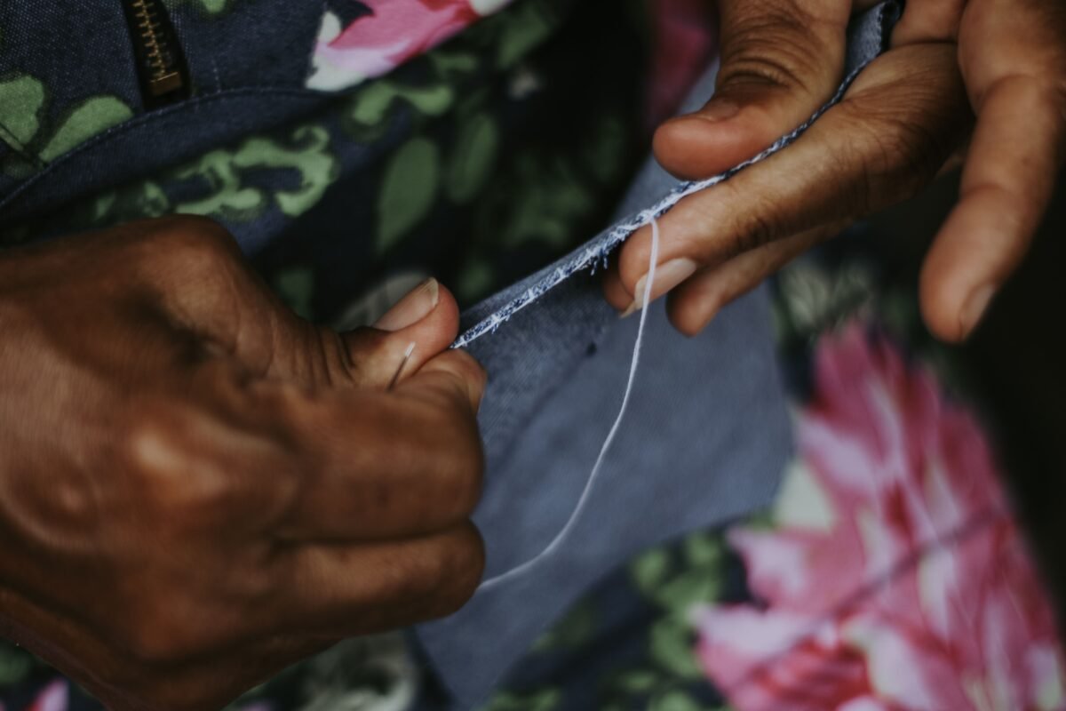 Visible Mending With Decorative Stitches