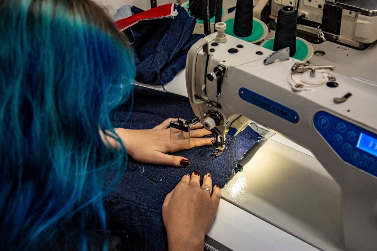 How to Patch Jeans With a Sewing Machine