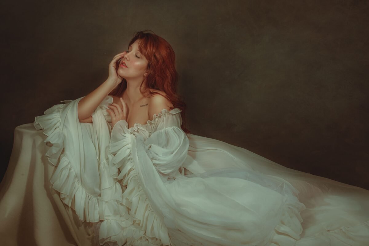 Off-the-Shoulder Draping Inspired by Vivienne Westwood